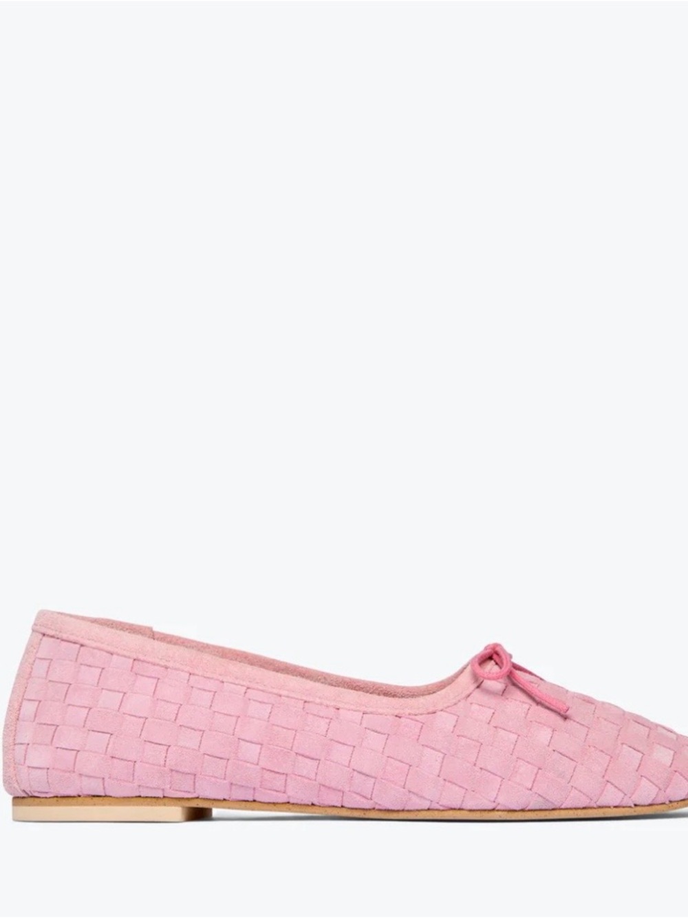 Freda Salvador Jada Pink Woven Ballet Flat